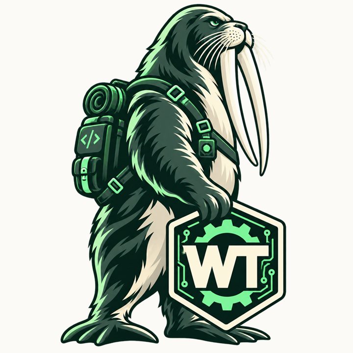 The WT walrus — the mark of AMH Cloudflare Ops MCP by WT.